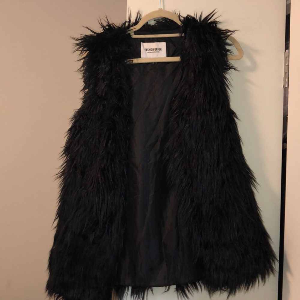Fashion Union Fuzzy Vest